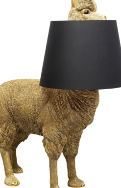 KARE24.se Golvlampa Alpaca - Alpacka, Guld Med Svart Skärm, 108cm - KARE Design Clearance