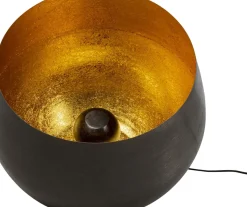 KARE24.se Golvlampa Apollon - Antracitgrå/Guld Ø50cm - KARE Design Best
