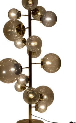 KARE24.se Golvlampa Balloon -Mässing/Rökigt Glas, 160cm - KARE Design Discount