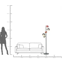 KARE24.se Golvlampa Calotta Antico 5-lite - KARE Design
