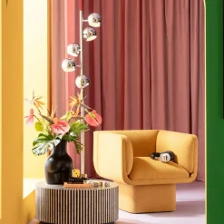 KARE24.se Golvlampa Calotta Krom - Riktbara Lampor 5 st, 200cm - KARE Design Best