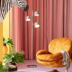 KARE24.se Golvlampa Calotta Krom - 3 Riktbara Lampor - KARE Design New