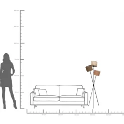 KARE24.se Golvlampa Cannes Trio, 145 cm - KARE Design Best
