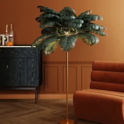 KARE24.se Golvlampa Feather Palm - Grön, 165cm - KARE Design Online