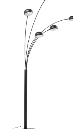 KARE24.se Golvlampa Five Fingers - Femarmad Lampa, Matt Svart, 201cm - KARE Design Outlet
