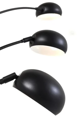 KARE24.se Golvlampa Five Fingers - Femarmad Lampa, Matt Svart, 201cm - KARE Design Outlet