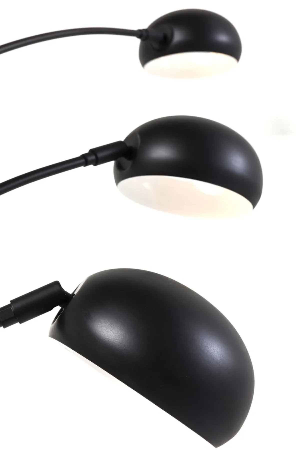 KARE24.se Golvlampa Five Fingers - Femarmad Lampa, Matt Svart, 201cm - KARE Design Outlet