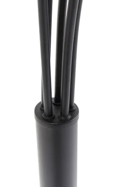 KARE24.se Golvlampa Five Fingers - Femarmad Lampa, Matt Svart, 201cm - KARE Design Outlet