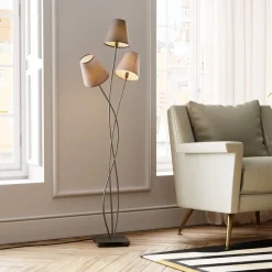 KARE24.se Golvlampa Flexible Mocca - 3 skärmar, 130cm - KARE Design Best