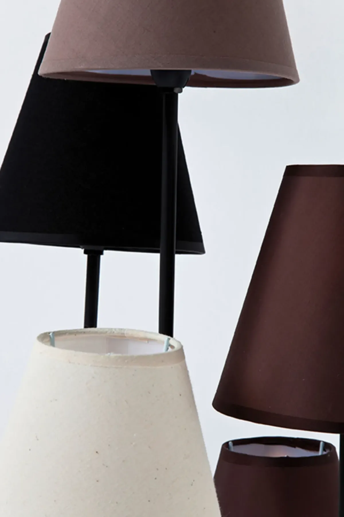 KARE24.se Golvlampa Flexible Mocca - 5 Skärmar, 163cm - KARE Design Clearance