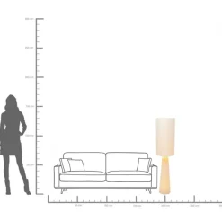 KARE24.se Golvlampa Marleen - Beige/Boucle, 130cm - KARE Design