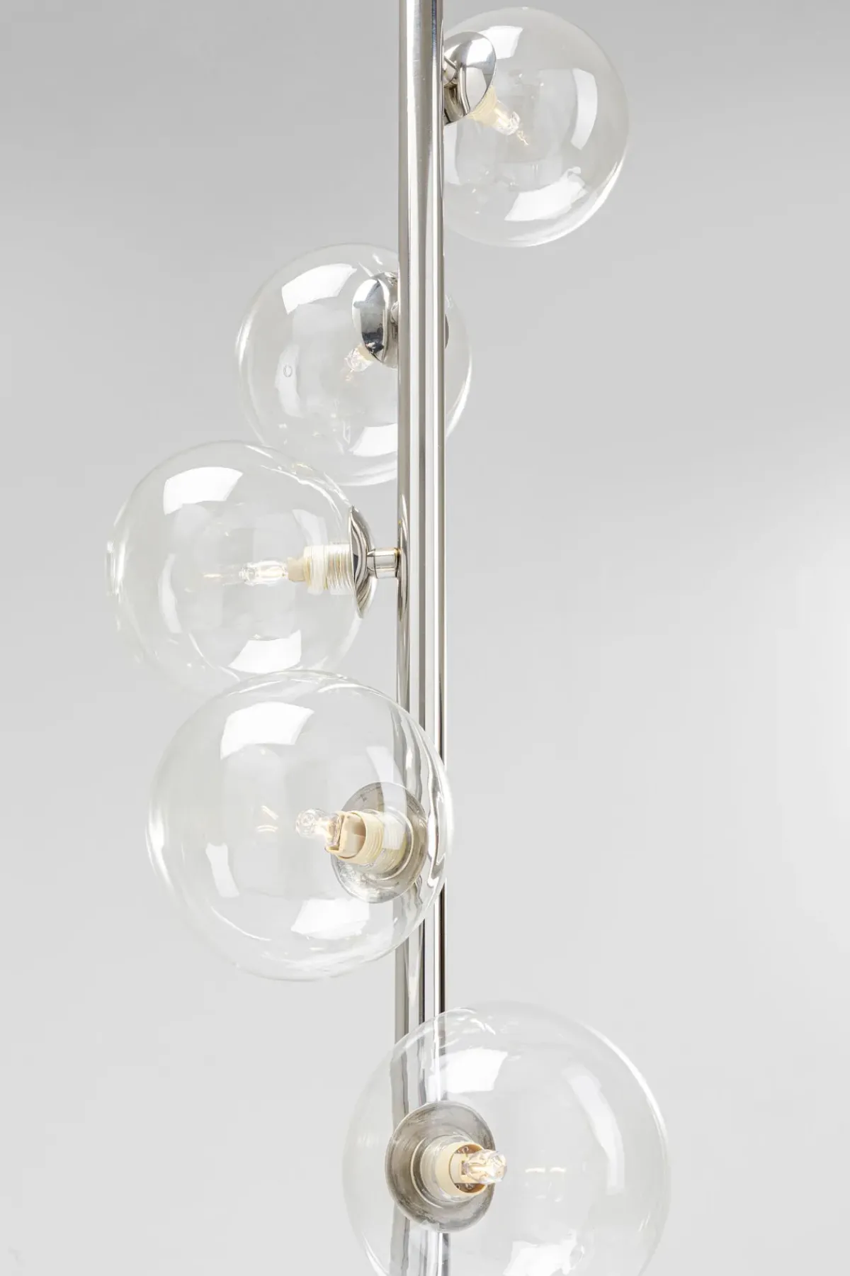 KARE24.se Golvlampa Scala Klot - Glas/ Krom, 160 cm - KARE Design Online