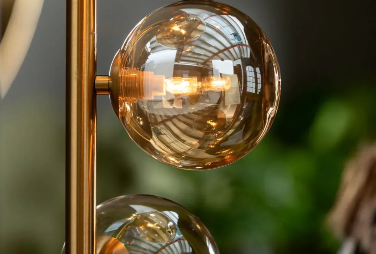 KARE24.se Golvlampa Scala Klot - Glas/ Mässing, 160 cm - KARE Design Hot