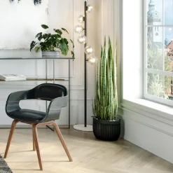 KARE24.se Golvlampa Scala Klot - Glas/ Svart, 160 cm - KARE Design