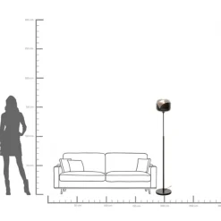 KARE24.se Golvlampa Smoke Goblet Ball - KARE Design Outlet