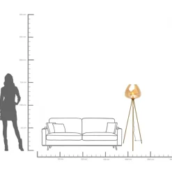 KARE24.se Golvlampa Sphere Amber, 146cm - KARE Design Best