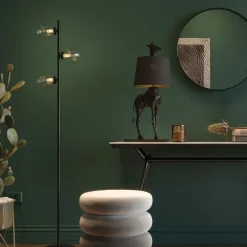 KARE24.se Golvlampa Three Balls - Matt Svart, 160cm - KARE Design