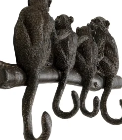 KARE24.se Hängare Monkey Family - Svart, 4 krokar - KARE Design Discount