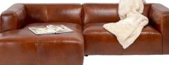 KARE24.se Hörnsoffa Cubetto - Brunt Läder, 170x270cm - KARE Design Outlet