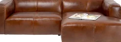 KARE24.se Hörnsoffa Cubetto Divan - Brun Läder - KARE Design Sale