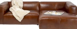 KARE24.se Hörnsoffa Cubetto Divan - Brun Läder - KARE Design Sale