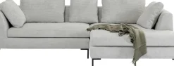 KARE24.se Hörnsoffa Gianni - Grå Manchester Höger, 290x167cm - KARE Design Discount