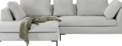 KARE24.se Hörnsoffa Gianni - Grå Manchester Vänster, 290x167cm - KARE Design Outlet