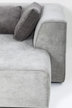 KARE24.se Hörnsoffa Infinity - Grå Höger, 306x182cm - KARE Design Outlet