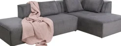 KARE24.se Hörnsoffa Infinity - Med Ottoman, Grå Manchester, Höger - KARE Design Hot