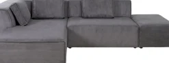 KARE24.se Hörnsoffa Infinity - Med Ottoman, Grå Manchester, Vänster - KARE Design Clearance