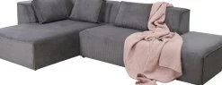 KARE24.se Hörnsoffa Infinity - Med Ottoman, Grå Manchester, Vänster - KARE Design Clearance