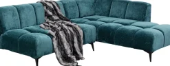 KARE24.se Hörnsoffa Nia Glam - Mörkgrön Höger, 250cm - KARE Design Outlet