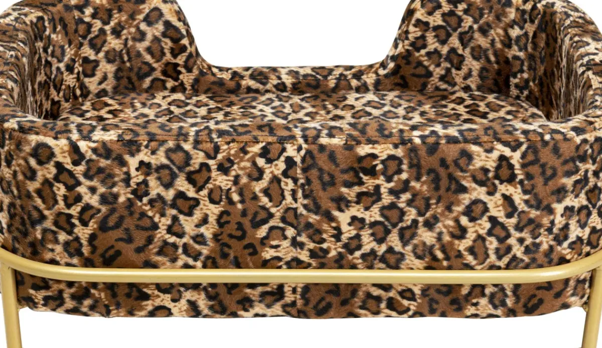 KARE24.se Hundbädd/Kattbädd Diva Leo - Leopardmönstrad - KARE Design Outlet
