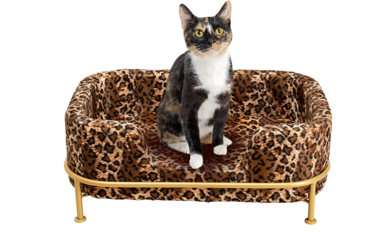 KARE24.se Hundbädd/Kattbädd Diva Leo - Leopardmönstrad - KARE Design Outlet