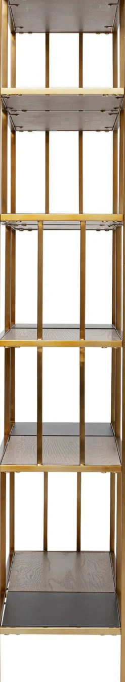KARE24.se Hylla Cesaro - Öppen Bokhylla i Mässing, 170x90cm - KARE Design Online