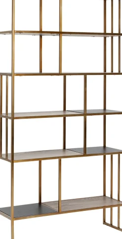 KARE24.se Hylla Cesaro - Öppen Bokhylla i Mässing, 170x90cm - KARE Design Online