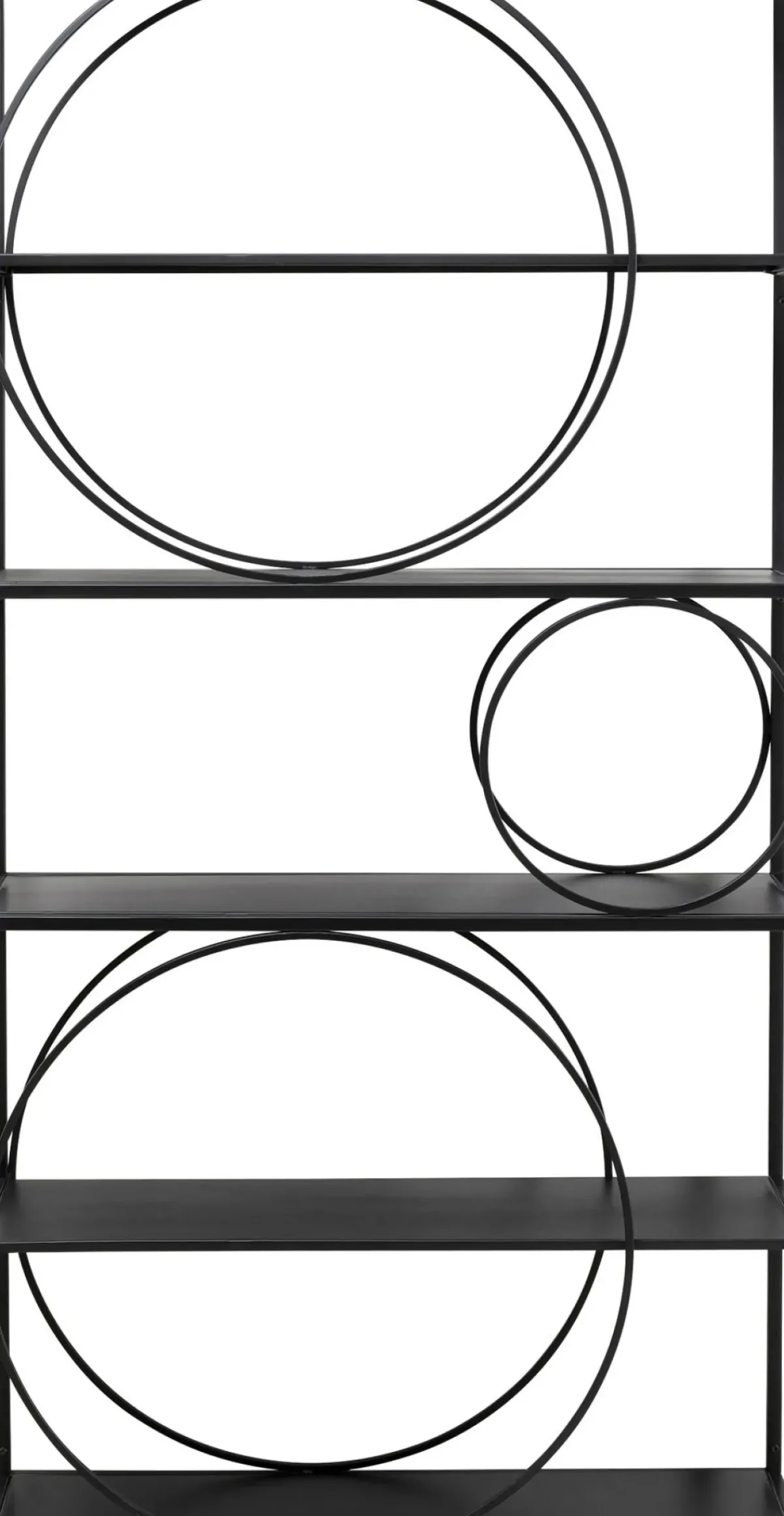 KARE24.se Hylla Circle - Öppen Bokhylla Svart, 200x100cm - KARE Design Online