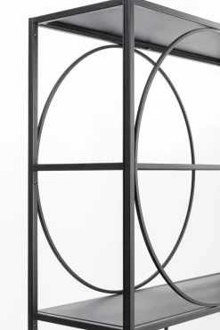 KARE24.se Hylla Circle - Öppen Bokhylla Svart, 200x100cm - KARE Design Online
