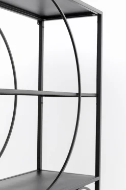 KARE24.se Hylla Circle - Öppen Bokhylla Svart, 200x100cm - KARE Design Online
