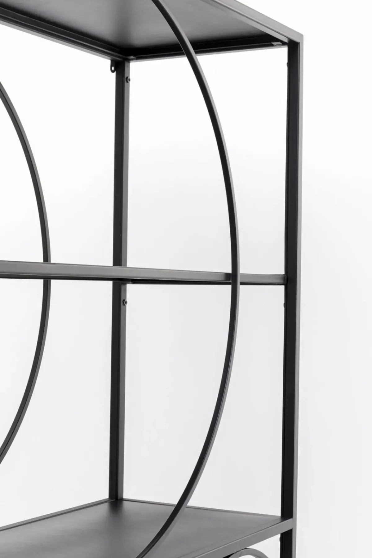 KARE24.se Hylla Circle - Öppen Bokhylla Svart, 200x100cm - KARE Design Online