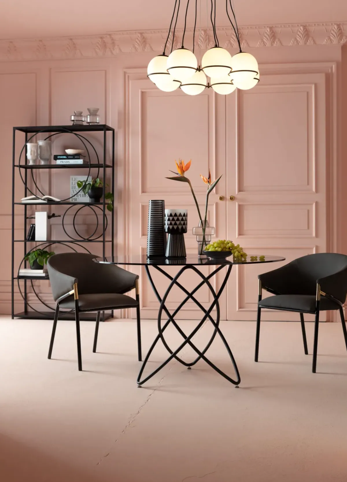 KARE24.se Hylla Circle - Öppen Bokhylla Svart, 200x100cm - KARE Design Online