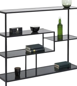 KARE24.se Hylla Loft - Öppen Bokhylla/Sideboard i Svart, 100x115cm - KARE Design Best