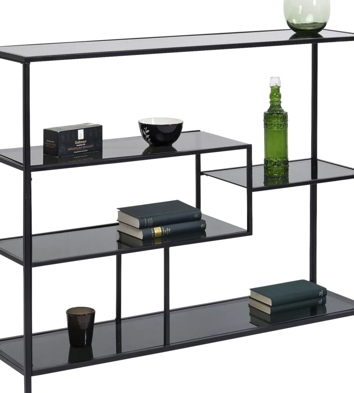KARE24.se Hylla Loft - Öppen Bokhylla/Sideboard i Svart, 100x115cm - KARE Design Best