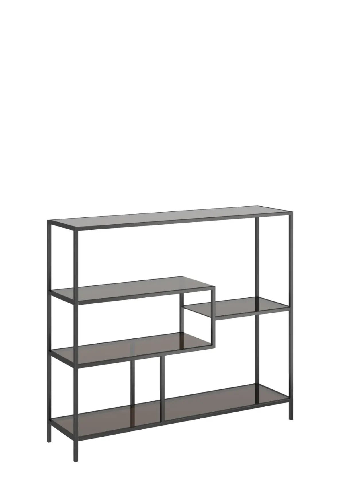 KARE24.se Hylla Loft - Öppen Bokhylla/Sideboard i Svart, 100x115cm - KARE Design Best