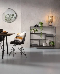 KARE24.se Hylla Loft - Öppen Bokhylla/Sideboard i Svart, 100x115cm - KARE Design Best