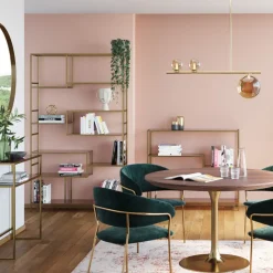 KARE24.se Hylla Loft - Öppen Bokhylla/Sideboard i Guld/Glas, 100x115cm - KARE Design Outlet