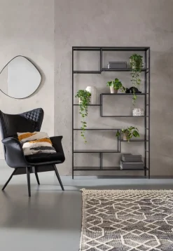 KARE24.se Hylla Loft - Öppen Bokylla i Svart, 195x115cm - KARE Design Hot