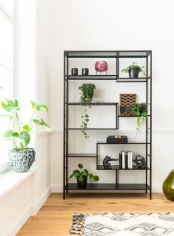 KARE24.se Hylla Loft - Öppen Bokylla i Svart, 195x115cm - KARE Design Hot