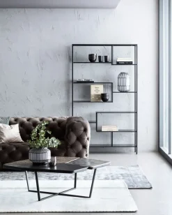 KARE24.se Hylla Loft - Öppen Bokylla i Svart, 195x115cm - KARE Design Hot