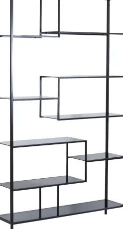 KARE24.se Hylla Loft - Öppen Bokylla i Svart, 195x115cm - KARE Design Hot